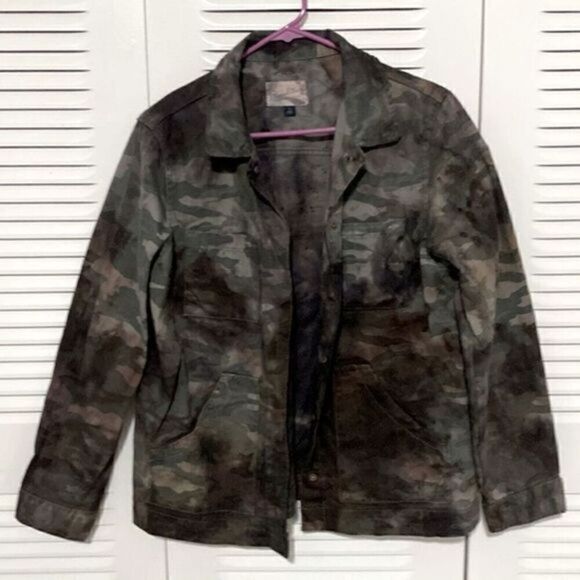 Hand-dyed Post Apocalyptic Military Jacket Camouflage - Picture 1 of 2